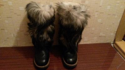 Лот: 5966765. Фото: 1. Унты мужские из собачьей шерсти... Угги, унты, валенки