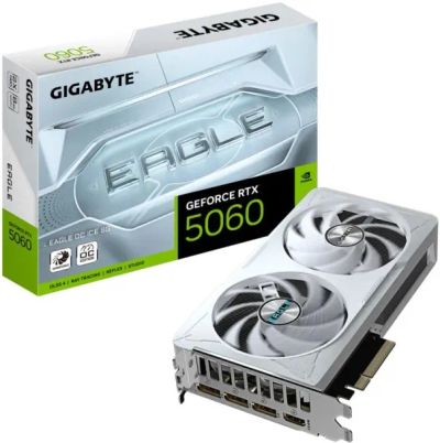 Лот: 25805770. Фото: 1. 8Gb Gigabyte RTX 5060 EAGLE ICE... Видеокарты