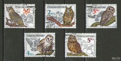Лот: 9729022. Фото: 1. Полная серия "Птицы. Совы Европы... Марки