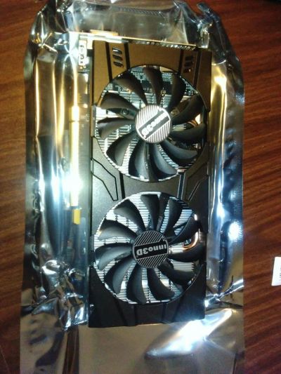 Лот: 10346588. Фото: 1. Видеокарта Inno3D GeForce GTX... Видеокарты