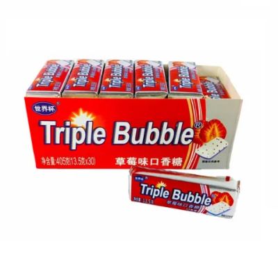 Лот: 20575520. Фото: 1. Жевательная резинка Triple Bubble... Жевательная резинка