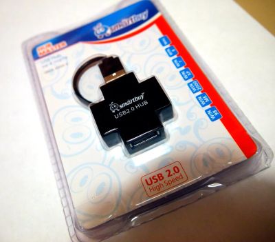 Лот: 4466808. Фото: 1. USB 2.0 HUB 4 PORT - 4 порта... USB хабы