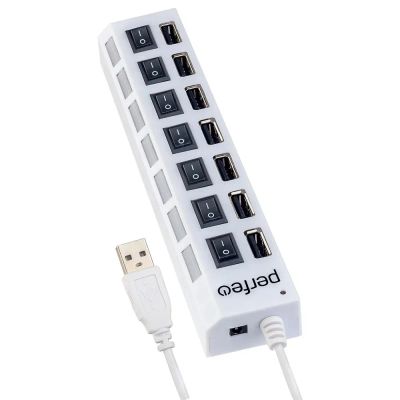 Лот: 25010420. Фото: 1. USB_Хаб 7xUSB_2.0 Perfeo PF-H033... USB хабы