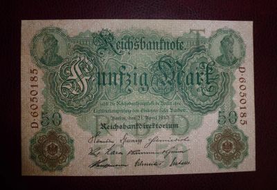 Лот: 25093254. Фото: 1. 50 марок 1910г Германская Империя... Германия и Австрия