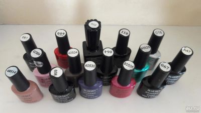 Лот: 9388911. Фото: 1. Гель-лак shellac bluesKY 15 шт. Инструменты, аксессуары