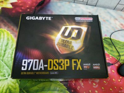 Лот: 13126211. Фото: 1. Материнская плата GigaByte GA-970A-DS3P... Материнские платы
