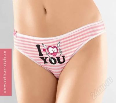 Лот: 2540474. Фото: 1. трусы "I love you". Нижнее бельё