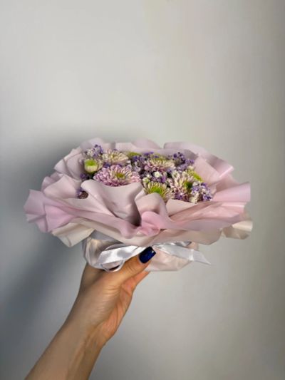 Лот: 25519537. Фото: 1. 5. композиция-комплимент из живых... Свежие цветы
