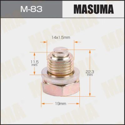 Лот: 18608025. Фото: 1. Болт маслосливной с магнитом masuma... Двигатель и элементы двигателя