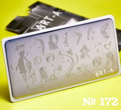Лот: 15481390. Фото: 1. Пластина для стемпинга Art-A 172. Украшения, дизайн ногтей