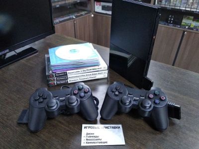 Лот: 16853212. Фото: 1. Sony Playstation 2 PS2 PS 2 геймпада... Игровые приставки, консоли