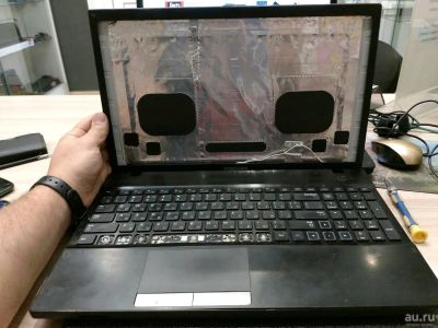 Лот: 13824407. Фото: 1. Корпус ноутбука Samsung np300v5a. Корпуса, блоки питания