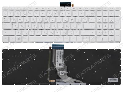 Лот: 18204842. Фото: 1. Клавиатура HP 15-bs белая с подсветкой. Клавиатуры для ноутбуков