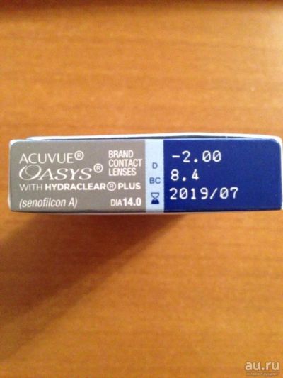 Лот: 8613971. Фото: 1. Контактные линзы на 2 недели Acuvue... Контактные линзы