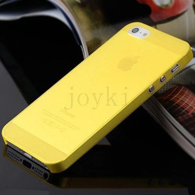 Лот: 5763520. Фото: 1. Чехол для iphone 5 / 5S желтый... Чехлы, бамперы