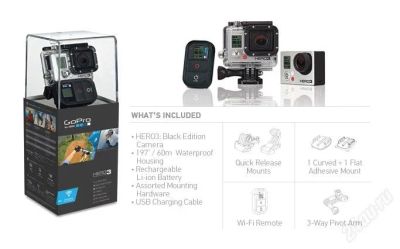 Лот: 2604357. Фото: 1. GoPro 3 BlackEdition. Видеокамеры