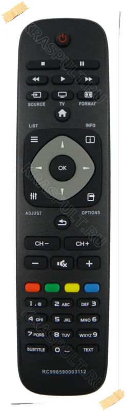 Лот: 15906819. Фото: 1. Пульт PHILIPS 996590003112. Пульты ДУ