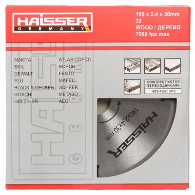 Лот: 24277415. Фото: 1. Диск пильный по дереву, Haisser... Расходные материалы, сменные насадки