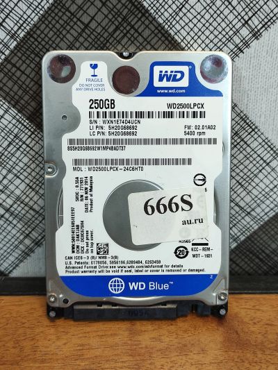 Лот: 19548331. Фото: 1. Жесткий диск SATA-III 2,5 WD2500LPCX... Жёсткие диски (HDD)