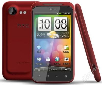 Лот: 2057077. Фото: 1. Смартфон HTC Incredible S Red. Смартфоны