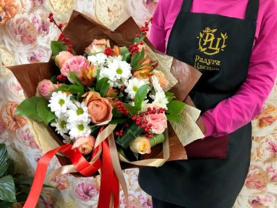 Лот: 13427630. Фото: 1. Лот № 87 Букет "Стандарт" - 1800р... Свежие цветы