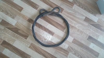 Лот: 9352066. Фото: 1. Трос буксировочный стальной с... Тросы буксировочные