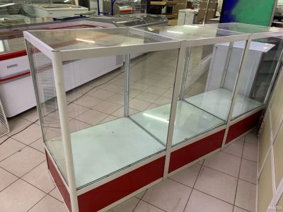 Лот: 18277330. Фото: 1. Прилавок большой стеклянный -2... Торговое