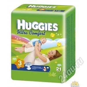 Лот: 1840463. Фото: 1. подгузники huggies ultra comfort... Детская гигиена