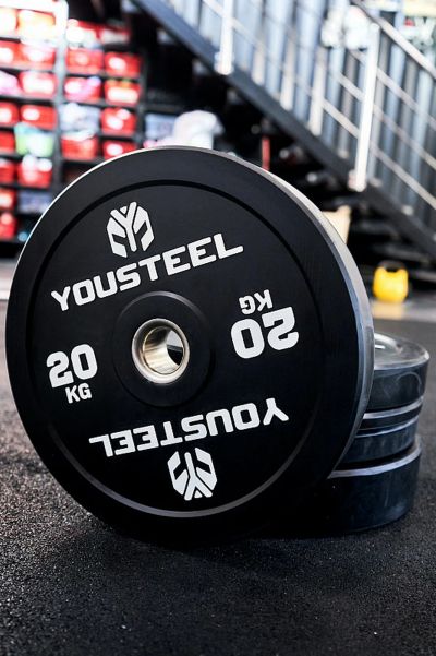 Лот: 24558007. Фото: 1. Диск EVO BUMPER PLATE 20кг YouSteel... Штанги, блины