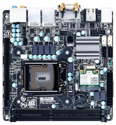 Лот: 17005926. Фото: 1. Материнская плата Gigabyte GA-Z77N-WiFi. Материнские платы