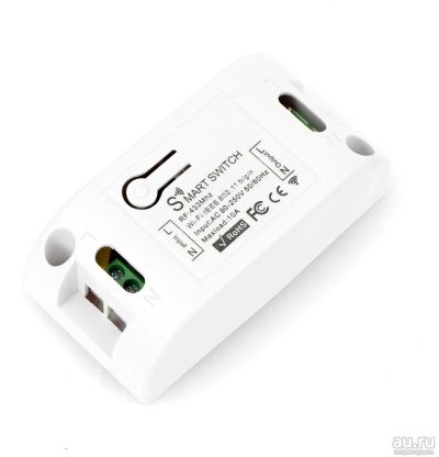 Лот: 11478461. Фото: 1. Управляемый по Wi-Fi + RF выключатель... Реле, тумблеры, переключатели