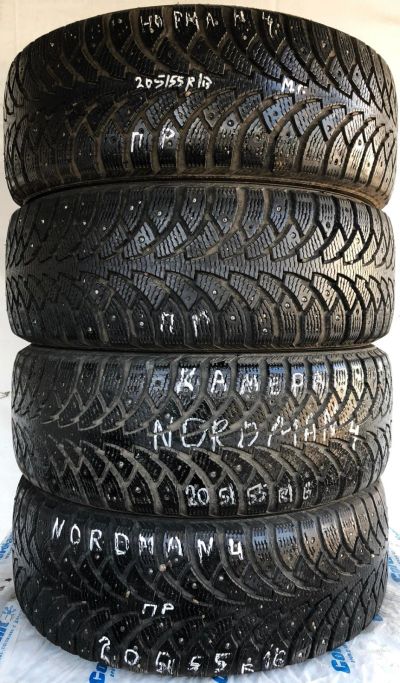 Лот: 14782111. Фото: 1. Шины 205/55 R16 205/55/16 Nokian... Шины
