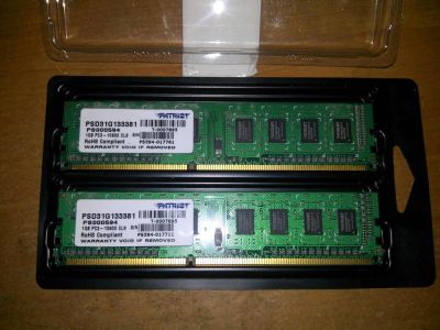 Лот: 6114541. Фото: 1. Оперативная память DDR3 2х1 gB. Оперативная память