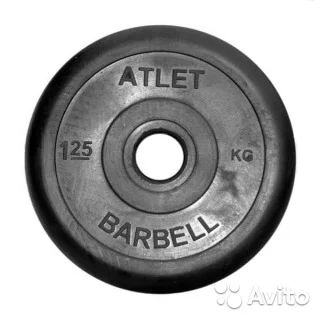 Лот: 6324135. Фото: 1. Диск обрезиненный MB Barbell серия... Штанги, блины