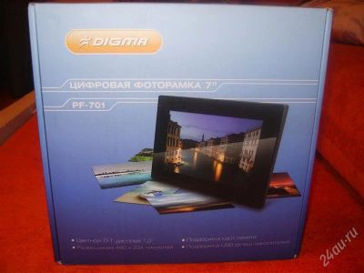 Лот: 1560896. Фото: 1. Цифповая фоторамка Digma. Фоторамки, фотоальбомы