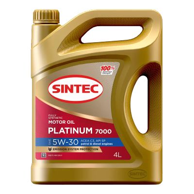 Лот: 25402471. Фото: 1. Sintec platinum 7000 5W-30 C3... Масла, жидкости