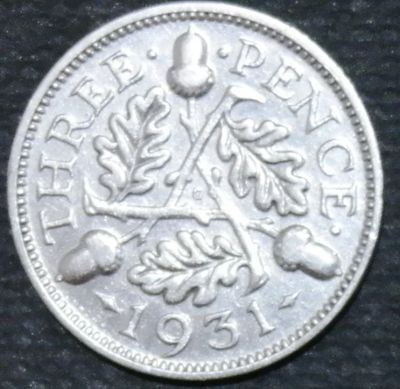 Лот: 11772912. Фото: 1. Великобритания. 1931 год. Серебро. Остальные страны