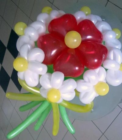 Лот: 3629288. Фото: 1. цветы из шаров букетики. Воздушные шары