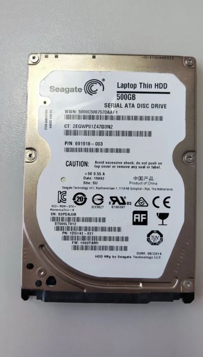 Лот: 21061444. Фото: 1. Жесткий диск Seagate Laptop Thin... Жёсткие диски (HDD)