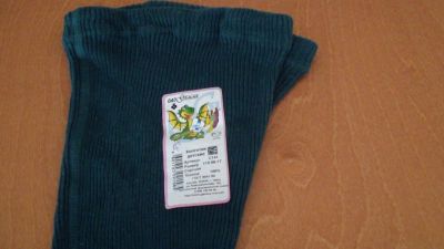 Лот: 4244113. Фото: 1. Колготки темно-зеленые,новые до... Носки, колготки