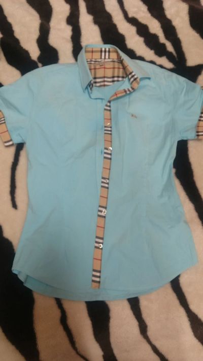 Лот: 12874713. Фото: 1. Рубашка Burberry оригинал обмен. Блузы, рубашки, водолазки