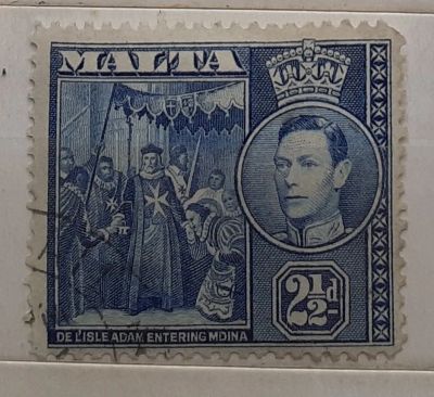 Лот: 25064039. Фото: 1. Марка.Мальта. 1943 г. Марки