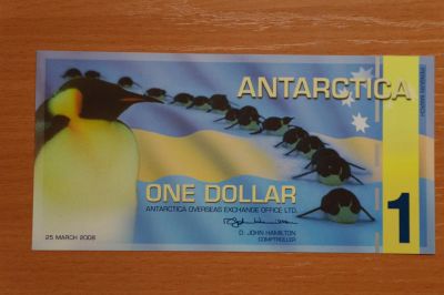 Лот: 3525931. Фото: 1. Антарктика 1 доллар 2008г. /“Коллапс... Австралия и Океания