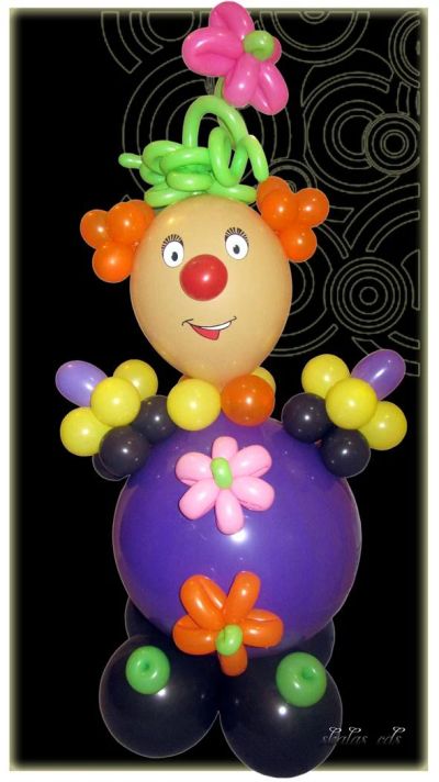 Лот: 3202297. Фото: 1. клоун из воздушных шаров. Воздушные шары