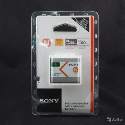 Лот: 9923234. Фото: 1. Аккумулятор Sony NP-BN1. Аккумуляторы, зарядные