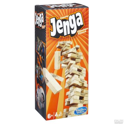 Лот: 13534885. Фото: 1. Настольная игра Hasbro Дженга. Настольные игры, карты