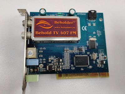 Лот: 19111858. Фото: 1. Behold TV 407FM (TV/FM PCI тюнер... ТВ-тюнеры и карты захвата