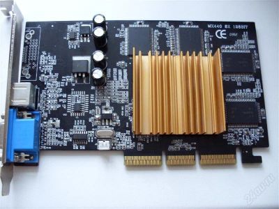 Лот: 1483018. Фото: 1. Видеокарта GeForce 4 MX440 AGP... Видеокарты