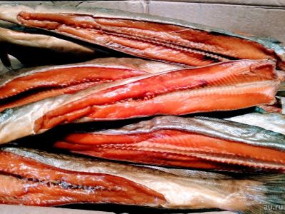 Лот: 13631122. Фото: 1. Балык горбуши холодного копчения... Икра, рыба, морепродукты