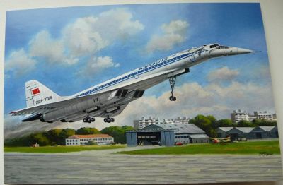 Лот: 17539313. Фото: 1. Открытка Самолет ТУ-144. 2020... Открытки, конверты